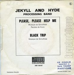 [Pochette de Please, please help me (JEKYLL AND HYDE PROCESSIN BAND) - verso]
