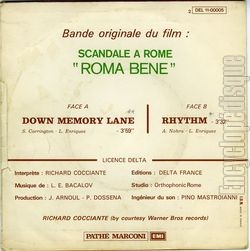 [Pochette de Scandale  Rome "Roma bene" (B.O.F.  Films ) - verso]
