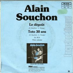 [Pochette de Le dgot / Toto 30 ans (Alain SOUCHON) - verso]