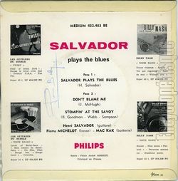 [Pochette de Salvador Plays The Blues (Henri SALVADOR) - verso]