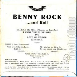 [Pochette de Benny Rock’n’roll (Benny VASSEUR) - verso]