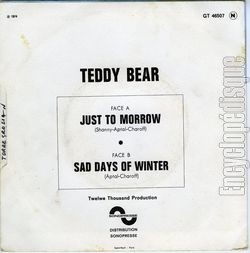 [Pochette de Just to morrow (TEDDY BEAR) - verso]