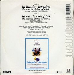 [Pochette de La Baule-Les Pins (B.O.F.  Films ) - verso]