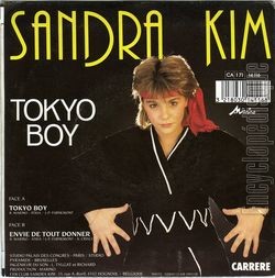 [Pochette de Tokyo boy (Sandra KIM) - verso]