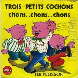 [Pochette de Trois petits cochons chons…chons…chons (H.-B. PLISSON)]