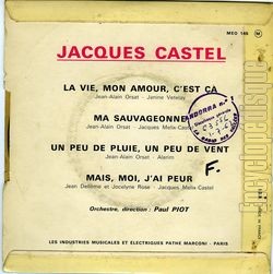 [Pochette de La vie, mon amour, c’est a (Jacques CASTEL) - verso]