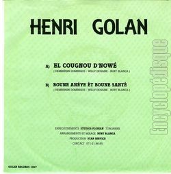 [Pochette de El cougnou d’now (Henri GOLAN) - verso]