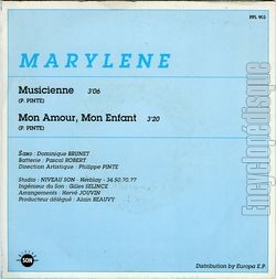 [Pochette de Musicienne (MARYLNE (2)) - verso]
