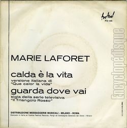 [Pochette de Calda  la vita (version italienne) (Marie LAFORT) - verso]