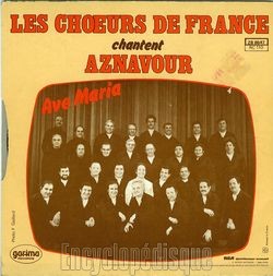 [Pochette de Les chœurs de France chantent Aznavour (Les CHOEURS DE FRANCE) - verso]