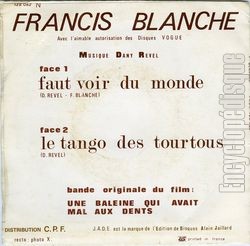 [Pochette de La dernire chanson (Francis BLANCHE) - verso]