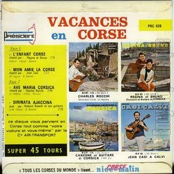 [Pochette de Vacances en Corse (COMPILATION) - verso]