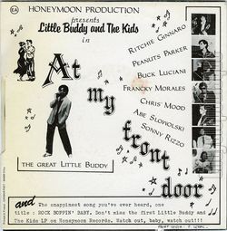 [Pochette de LITTLE BUDDY AND THE KIDS  At my front door  (Les ANGLOPHILES) - verso]