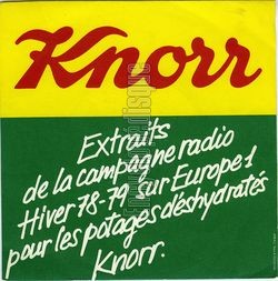 [Pochette de Knorr - extraits de la campagne radio hiver 78-79 sur Europe 1 pour les potages dshydrats (PUBLICIT)]