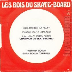 [Pochette de Les rois du skate-board (Thierry DUPIN) - verso]