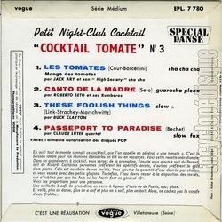 [Pochette de Petit night-club cocktail n 3 "Cocktail tomate" (PETIT NIGHT-CLUB) - verso]