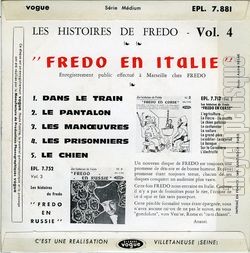 [Pochette de Les histoires de Frdo n 4 "Fredo en Italie" (FRDO) - verso]