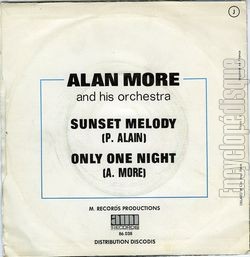 [Pochette de Sunset melody (Alan MORE) - verso]