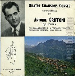 [Pochette de Quatre chansons corses (Antoine GRIFFONI)]
