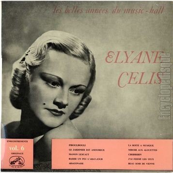 [Pochette de Les belles annes du music-hall vol. 6 (lyane CELIS)]