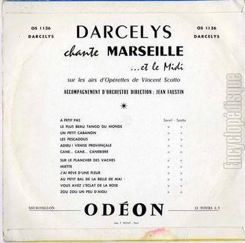 [Pochette de Darcelys chante Marseille…et le Midi (DARCELYS) - verso]