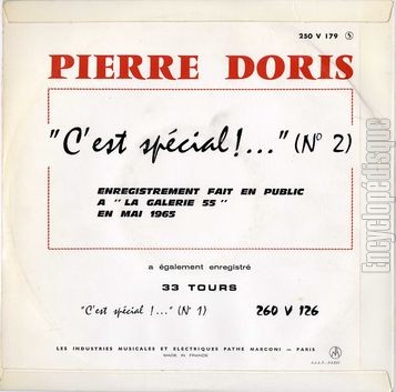 [Pochette de C’est spécial !… (N° 2) (Pierre DORIS) - verso]