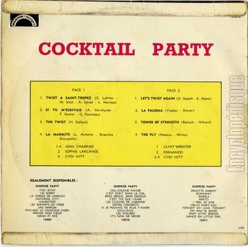 [Pochette de Cocktail party (COMPILATION) - verso]