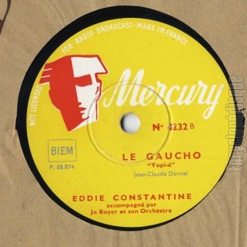 [Pochette de Le soudard / Le gaucho (Eddie CONSTANTINE) - verso]