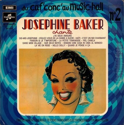 [Pochette de Du caf’conc’ au music-hall n 2 (Josphine BAKER)]