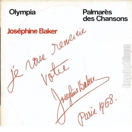 [Pochette de Olympia - Palmarès des chansons (Joséphine BAKER)]