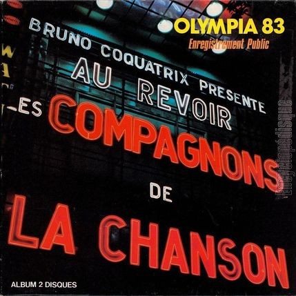[Pochette de Au revoir (Olympia 83) (Les COMPAGNONS DE LA CHANSON)]