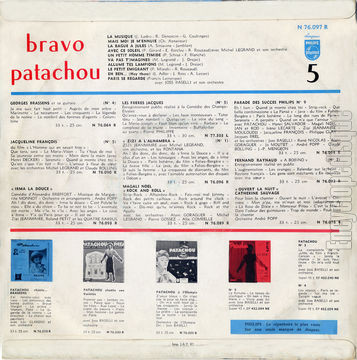 [Pochette de Bravo Patachou - n 5 (PATACHOU) - verso]