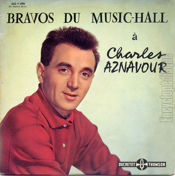 [Pochette de Bravos du music-hall (Charles AZNAVOUR)]