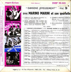 [Pochette de Marino MARINI -  Dansons joyeusement, vol. 9  (Les FRANCOPHILES) - verso]