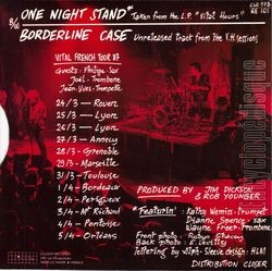 [Pochette de FIXED UP  One night stand  (Les ANGLOPHILES) - verso]