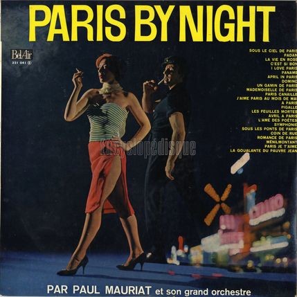 [Pochette de Paris by night (Paul MAURIAT)]