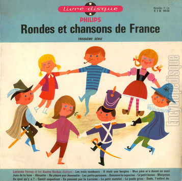 [Pochette de Rondes et chansons de France n° 3 (Lucienne VERNAY et les QUATRE BARBUS)]