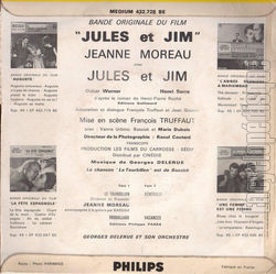 [Pochette de Jules et Jim (B.O.F.  Films ) - verso]