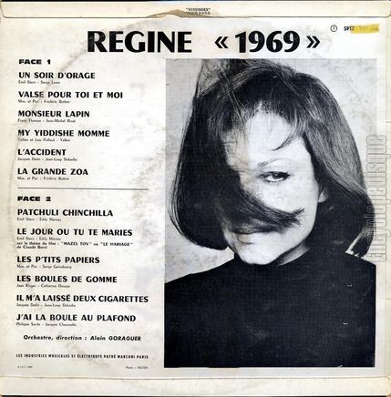[Pochette de 1969 (troisime album) (RGINE) - verso]