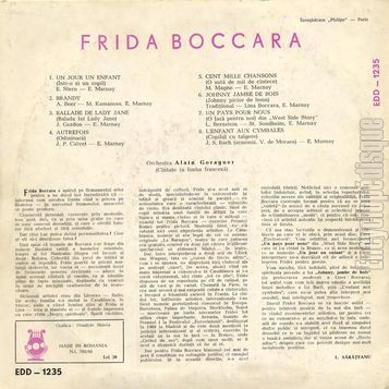 [Pochette de Frida Boccara (Frida BOCCARA) - verso]