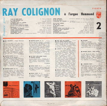 [Pochette de Dansez avec Ray Colignon  l’orgue Hammond - vol.2 - (Ray COLIGNON) - verso]