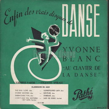 [Pochette de Yvonne Blanc "au clavier de la danse" (Yvonne BLANC)]