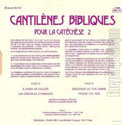 [Pochette de Cantilnes bibliques pour la catchse - 2 (RELIGION) - verso]