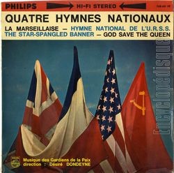 [Pochette de Quatre hymnes nationaux (MUSIQUE DES GARDIENS DE LA PAIX DE PARIS)]