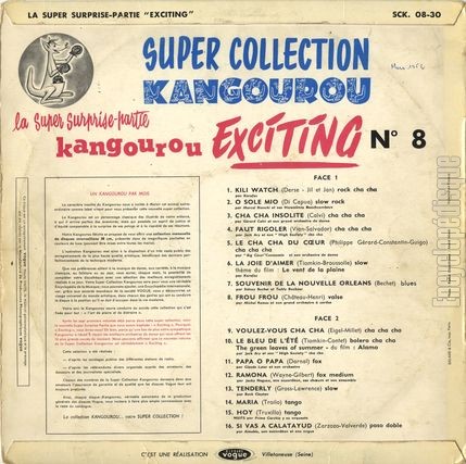 [Pochette de N 8 "La super surprise-partie kangourou exciting" (SUPER COLLECTION KANGOUROU) - verso]