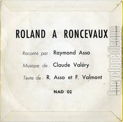 [Pochette de Roland  Roncevaux vous est cont… (Raymond ASSO (Auteur-Compositeur)) - verso]