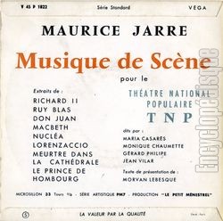[Pochette de 4 valses de Maurice Jarre (Maurice JARRE) - verso]