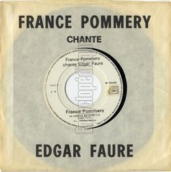 [Pochette de France Pommery chante Edgar Faure (France POMMERY)]