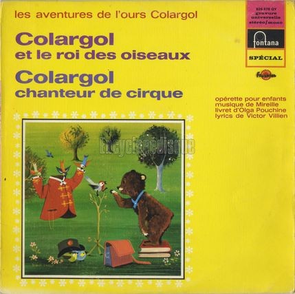 [Pochette de Les avantures de l’ours Colargol "Colargol et le roi des oiseaux" / "Colargol, chanteur de cirque" (JEUNESSE)]