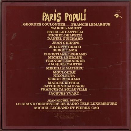 [Pochette de Paris Populi (coffret 3 disques) (THÉÂTRE / SPECTACLE) - verso]